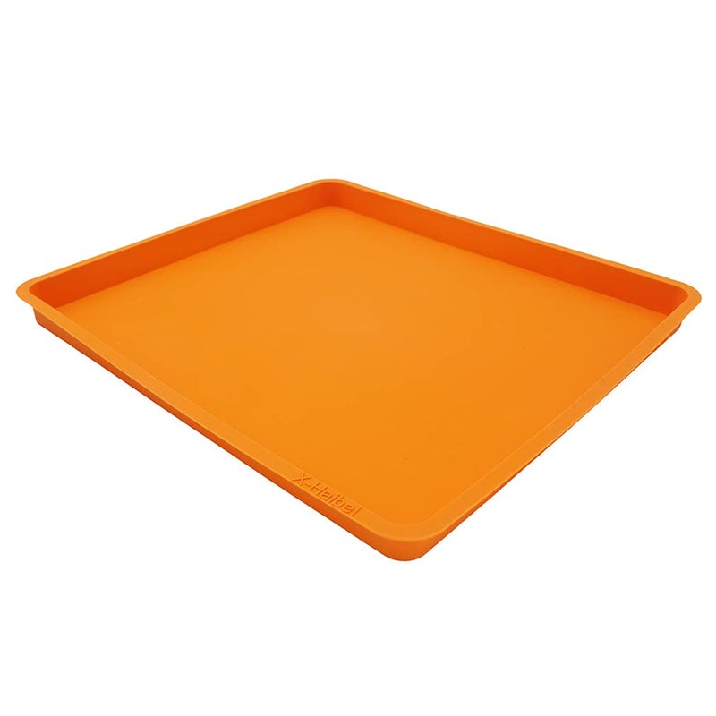 X-Haibei Swiss Roll Cake Mat Flexible Baking Tray Silicone Cookies Mold L10 W11inch H 0.78inch - Image 1